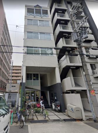 2階事務所、西長堀駅8分、鉄骨造6階建の、2階からEV利用可 外観